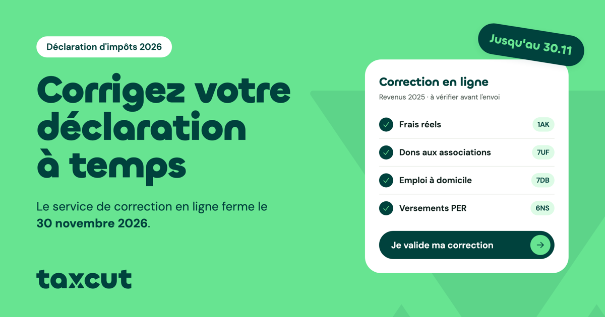 Correction de la déclaration d'impôts 2026 : la date limite est le 30 novembre